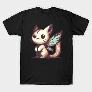 Retro Vintage Kawaii Magical Fairy Cat T-Shirt